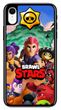 Прочный яркий бампер для iPhone ХR с персонажами Brawl Stars