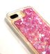 Чехол переливашка с розовыми блестками для iPhone 8 plus Защитный