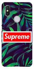 Фиолетовый чехол для Xiaomi Redmi S2 Логотип Supreme