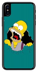 Чехол бампер с Гомером Симпсоном на iPhone XS Max Надежный