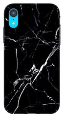 Чехол с Текстурой мрамора на iPhone XR Черный