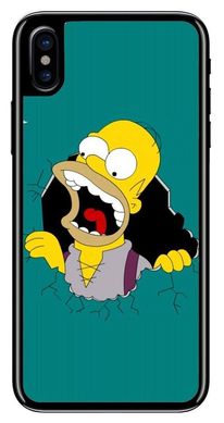 Чехол бампер с Гомером Симпсоном на iPhone XS Max Надежный
