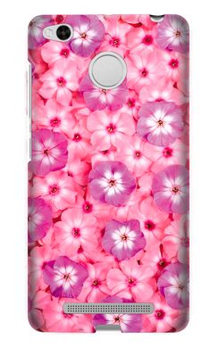Чехол с розовыми цветами на Ксяоми (Xiaomi) Redmi 3s матовый
