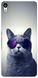 Чехол с Котиком в очках на Sony Xperia XA ultra ( F3212 ) Серый