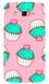 Розовый бампер для девушки на Galaxy Grand 2 Duos ( G7102 ) Пироженки