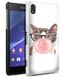 Чехол с Котиком для Sony Xperia Z1 Белый