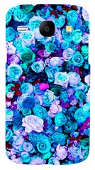 Чохол накладка з Трояндами на Samsung Core Duos ( i8262 ) Блакитний