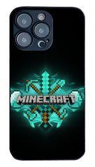 Чехол силиконовый Minekraft на iPhone 14 pro max