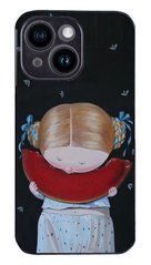 Нежный чехол девочка ест арбуз на 14 iPhone