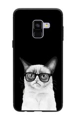 Захисний чохол для Samsung A730F Galaxy A8 plus Сумний котик