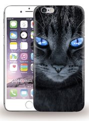 Чорний чохол для iPhone 6 / 6s plus Котик
