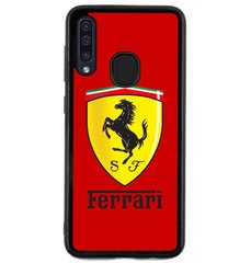 Надійний силіконовий чохол для Samsung A20 S логотип Ferrari