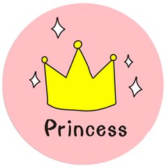 Попсокет ( popsocket ) для девушки с надписью Princess Розовый