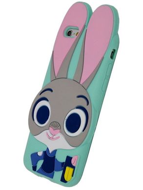 Силіконовий 3Д чохол кролик Джуді Хопс на iPhone 6 / 6s