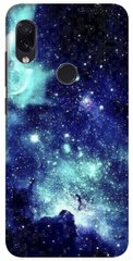 Чехол с Космосом для Xiaomi ( Ксиоми ) Redmi 7 Синий