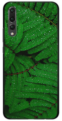 Green case ( Зеленый чехол ) на Huawei P20 PRO Папоротники
