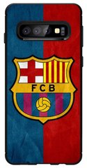 Чехол с логотипом ФК Барселона на Samsung S10 Plus Противоударный