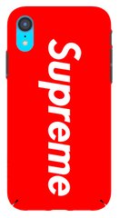 Чехол с логотипом Суприм на iPhone XR Красный