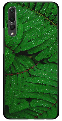 Green case (Зелений чохол) на Huawei P20 PRO Папороті
