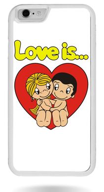 Популярний чохол для другої половинки на iPhone 6 plus Love is ..