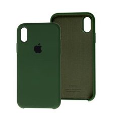Брутальный мужской оригинальный чехол для IPhone X/XS цвет армейский зеленый