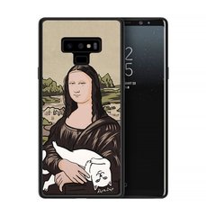 Прикольний чохол для Samsung Galaxy Note 9 Мона Ліза з котиком
