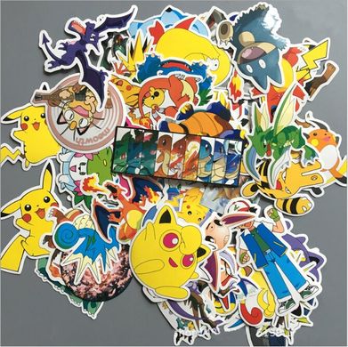 Набор стикеров Pokemon наклейки Покемон купить