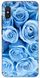 Нежно голубой чехол с необычными розами для Xiaomi Redmi 9a