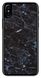 Чёрный мрамор силиконовый чехол для iPhone XS