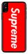 ТПУ Чехол с логотипом Суприм на iPhone 10 / X Красный
