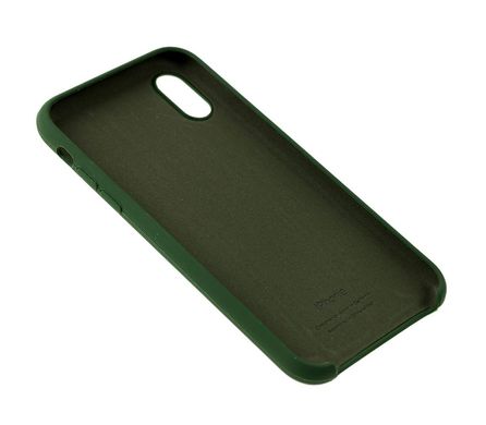 Брутальный мужской оригинальный чехол для IPhone X/XS цвет армейский зеленый
