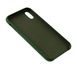 Брутальний чоловічий оригінальний чохол для IPhone X / XS колір армійський зелений