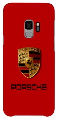 Червоний бампер на Samsung S9 Логотип Porsche