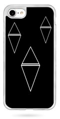 Черный чехол накладка на iPhone 6 / 6s Геометрические фигуры