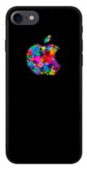 Чохол накладка з логотипом Епл на iPhone 7 Чорний