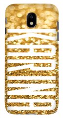 Чохол з ім'ям Карина на Galaxy J7 2017 Текстура золота