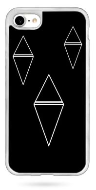 Черный чехол накладка на iPhone 6 / 6s Геометрические фигуры