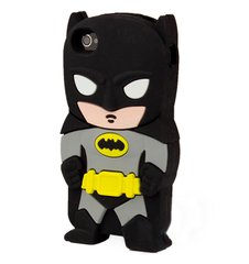 Бэтмен силиконовый кейс  iPhone 4 / 4s черный