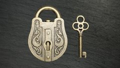 Металлическая головоломка  «Замок и Ключ»