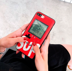 Чехол со встроенной игрой Тетрис на iPhone 7 plus Прорезиненный