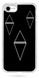Чорний чохол накладка на iPhone 6 / 6s Геометричні фігури