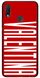 Красный чехол с именем на Huawei ( Хуавей ) P20 Lite Валентина