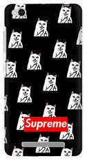 Чехол Supreme кот факи для Xiaomi Redmi 4a