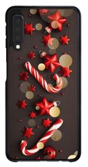 Надежный силиконовый чехол на Galaxy A750 Новогодний Леденцы