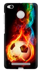 Чехол с футбольным мячом (Xiaomi) Redmi 3s черный