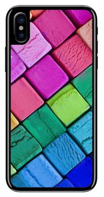 Цветные мелки силиконовый чехол для iPhone XS