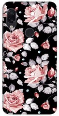 Чохол для дівчини з Трояндами на Xiaomi ( Сяомі ) Redmi 7 Чорний