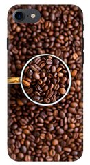 Коричневый чехол для iPhone 7 Текстура кофе