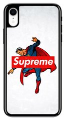 ТПУ Чехол с Суперменом на iPhone XR Логотип Supreme