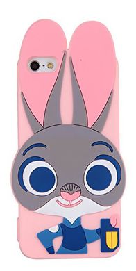 Рожевий кролик Джуді з Зверополіса для iPhone 6 / 6s силіконовий чохол